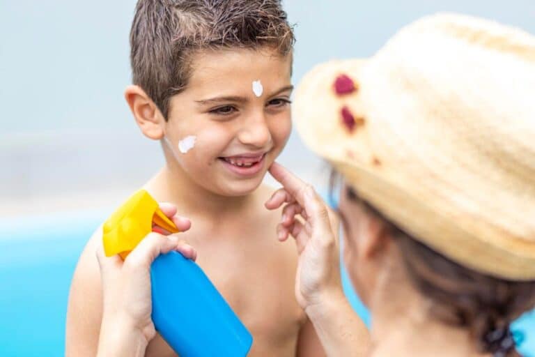 protector solar para niños