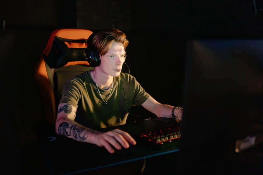 Silla gaming con materiales transpirables